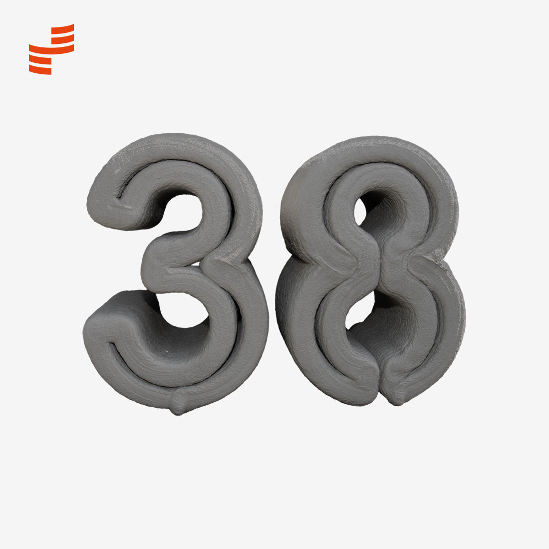 Cijfers in 3D-Beton