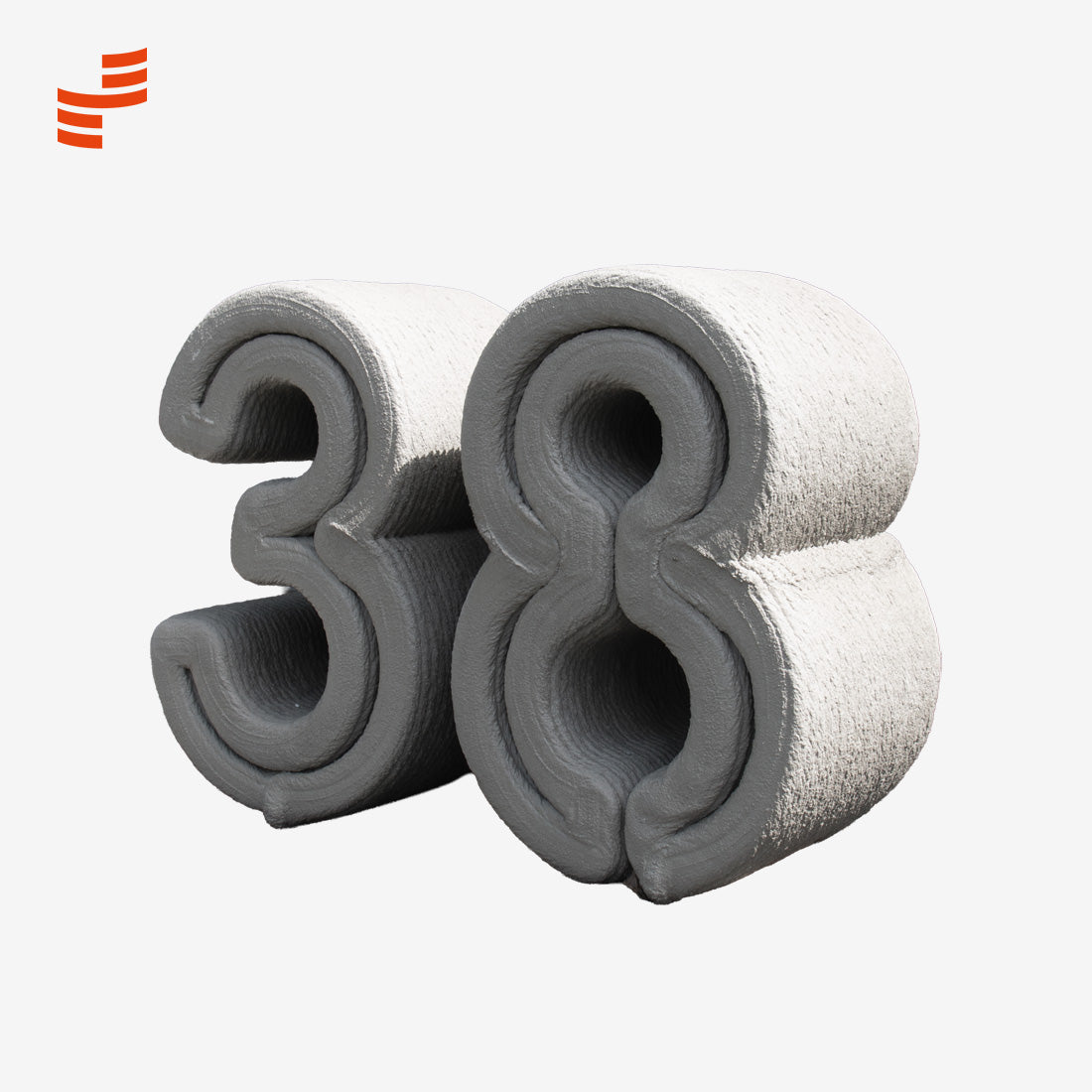 Cijfers in 3D-Beton