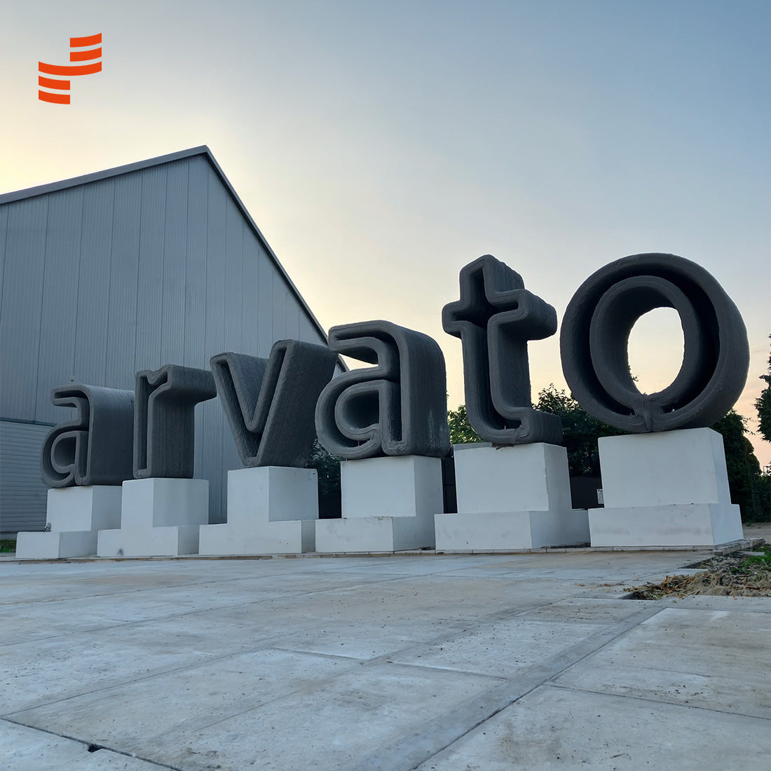 Letters in 3D-Beton
